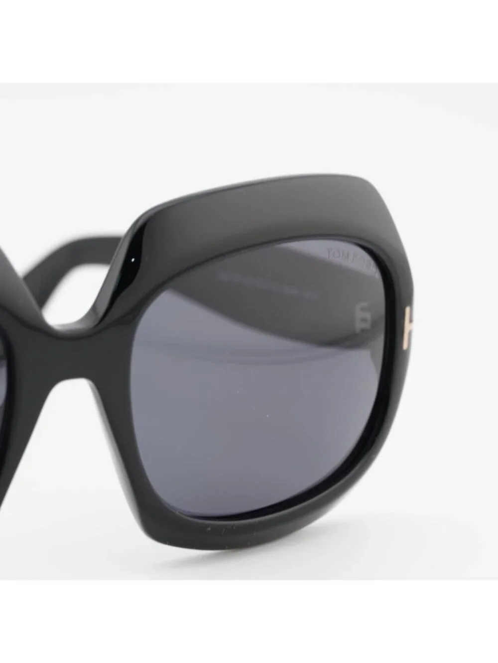 Tom Ford Ren FT1155 01A Square Sunglasses - Black / Smoke